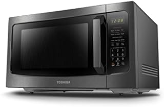 TOSHIBA ML-EM45P(BS) Countertop Microwave Oven with Smart Sensor and Position Memory Turntable, Memory Function, 1.6 Cu.ft with 13.6