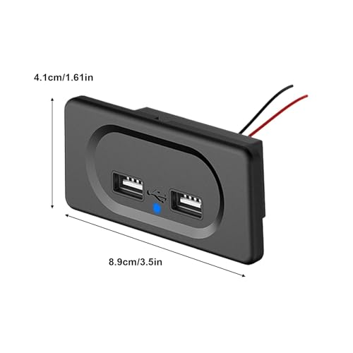 Tomada USB RV, tomada USB para montagem em parede, Tomada de parede multifuncional para painel RV co