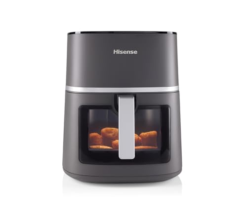 Hisense HAF1900D Friggitrice ad Aria 7 Litri, 10 Programmi Automatici, Temperatura 40–200°C, Timer 90 Minuti, 1800W, Display LED Touch, Finestra con Luce Interna, Nero