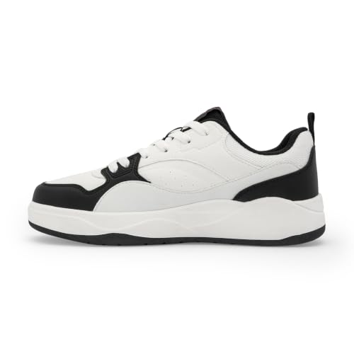 Image of Red Tape Low Cut Sneaker for Men in White Black | Sneaker | White Black | 9 UK