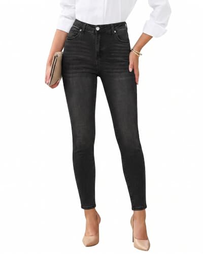 Image of GRAPENT Skinny Jeans for Women High Waist Stretchy Classic High Rise Slimming Jeggings Denim Trousers Pants