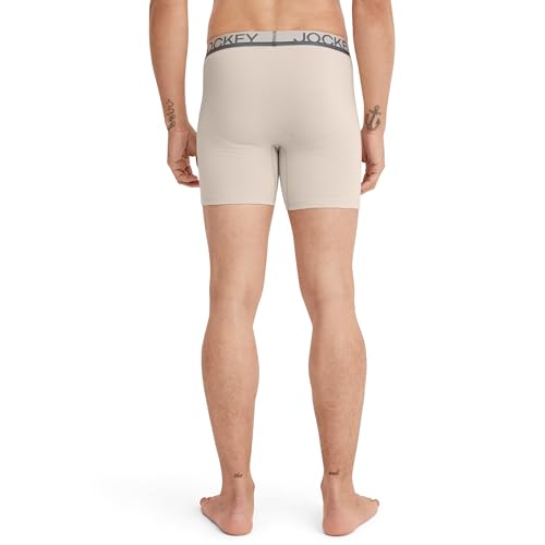 Jockey Men's Underwear True Style 6" Boxer Brief - 3 Pack3
