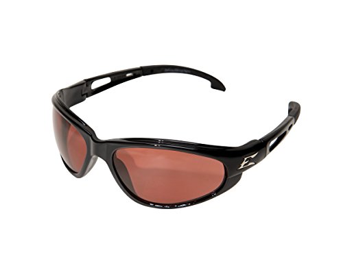 Edge Eyewear SW115 Dakura Wrap-Around Safety Glasses, Anti-Scratch, Non-Slip, UV 400, Military Grade, ANSI/ISEA & MCEPS Compliant, 5.04