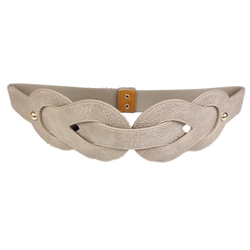 Elastic Waist Belt for Women Ladies Female Stretch Waist Strap with Snap Buckle for Dress Shirt Coat