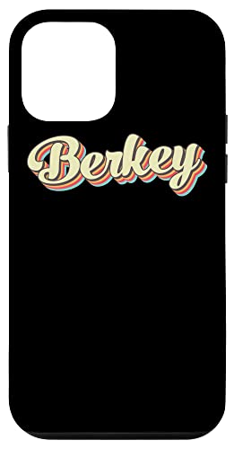 iPhone 12 Pro Max Berkey TShirt Retro Art Baseball Font Vintage Case