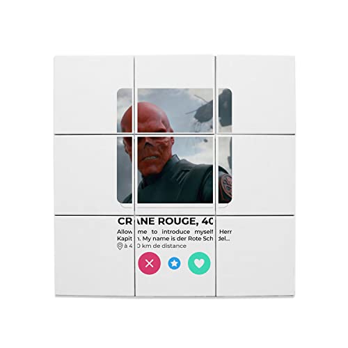 Carreaux céramique Crane Rouge décoration murale BD Comics amour