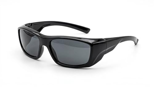 Image of THUNDERSTORM Safety Goggles Polycarbonate Anti-Fog Lens Anti-Scratch UV Protection Black Eye Glasses Multipurpose Use Industrial, Bike Riding, Cycling, Car Driving for Men & Women (Black)