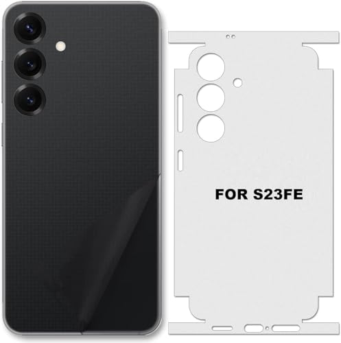 Image of NISHTECH Matte Finish Full Body Cover Back Protector Compatible with Samsung Galaxy S23FE 5G | Unbreakable Membrane Scratch Guard Full Fit Protective, Case Friendly, (Back & Side) (Pack of 1)