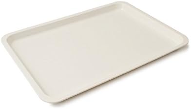 CARTAFFINI Melamine Rectangular Tray – 35 x 25 x 2 cm, Colour: White Standard