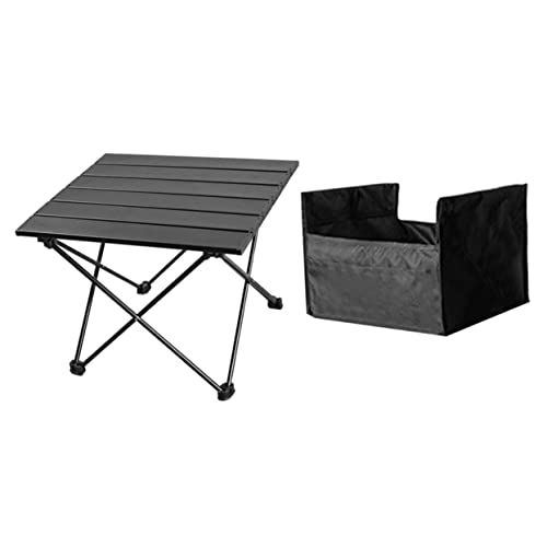 Toddmomy Portable Folding Desk Multi Functional Camping Table Lightweight for Outdoor Activities and Easy Setup for Picnics Beach Snacks and Tea Tasting