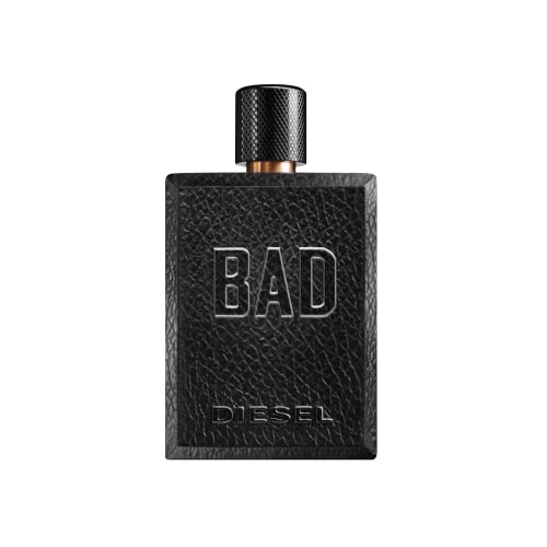 Diesel Bad, Eau de Toilette & Fragrance Gift Set for Men, Woody Scent With Notes of Bergamot, Caviar & Tobacco, 3.4 Fl. Oz