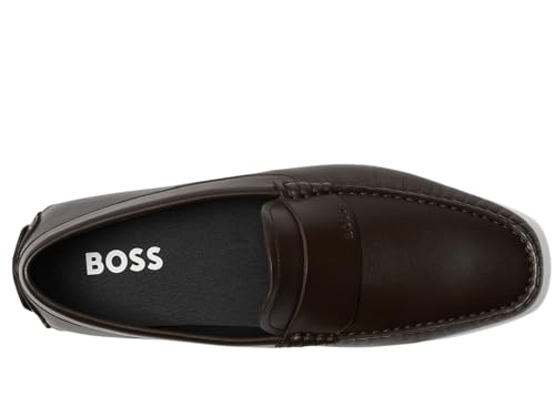 Image of BOSS Men's Smooth Leather Slip on Drivers