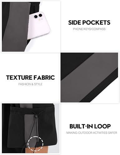 BMJL Womens Black Travel Hiking Pants Work Dress Business Causal Pants Wide Leg Lightweight Fall Trousers