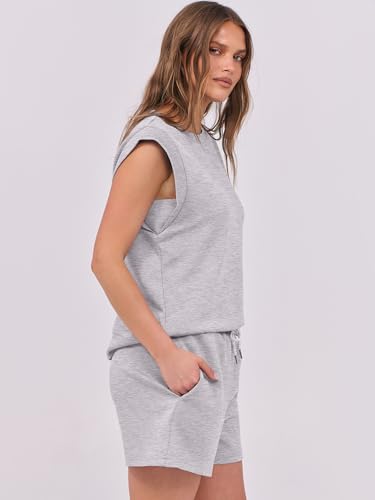 Image of ANRABESS Two Piece Sets for Women 2026 Summer Short Lounge Set Casual Beach Vacation Outfits Spring Sweatsuits Tracksuit