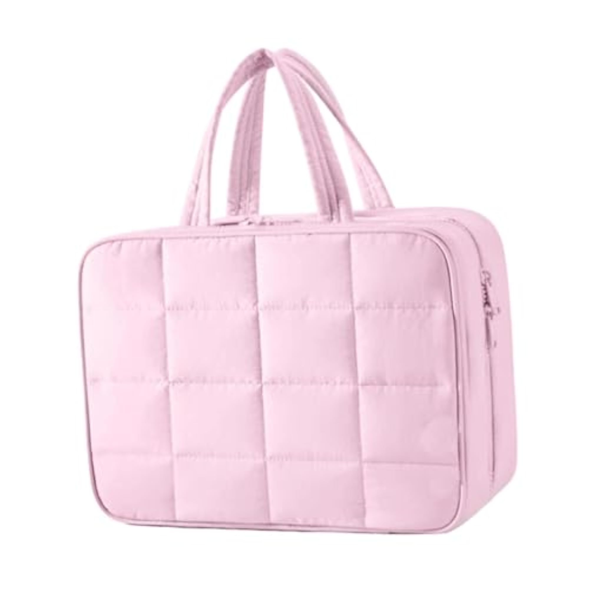 Cosmetic Storage Organizer Bag Handbag Beauty Case Pink L