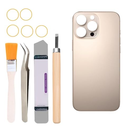 Vitre de rechange iPhone 16 Pro Max 6,9" haute précision et kit de montage finition dorée
