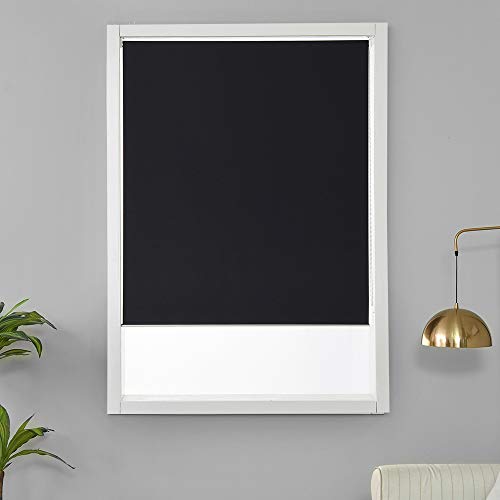 Allbright Classic 100% Blackout Roller Shades, Window Blinds With Thermal Insulated, Uv Protection Fabric, Vinyl Roller Blinds For Home/Bedroom/Door, Easy To Install #TOP1