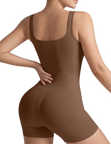 Image of VVX Shorts Bodysuit for Women Tummy Control Shapewear Seamless Sexy Butt Lifting Workout Bodycon One Piece Short Jumpsuit