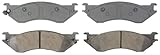 Wagner ThermoQuiet QC702 Ceramic Disc Pad Set With Installation Hardware, Front