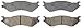 Wagner ThermoQuiet QC702 Ceramic Disc Pad Set With Installation Hardware, Front
