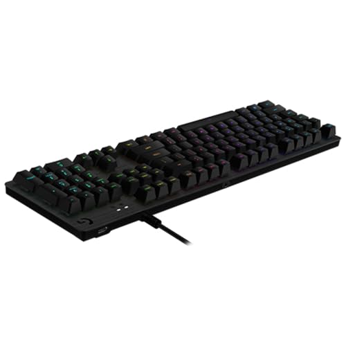 Logitech G 512 mechanisch gamingtoetsenbord, RGB LIGHTSYNC, verlichte toetsen, bruin GX touchscreen, aluminiumlegering, aanpasbare F-toetsen, USB-stap, QWERTY PT-lay-out, kolen/zwart - Afbeelding 4