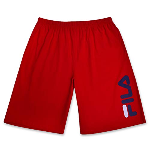 Fila Big And Tall Gym Shorts For Men – Lounge Mens Athletic Shorts, Gym Shorts Red #TOP18