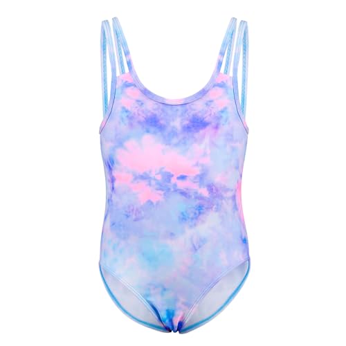 KAKU NANU Girls Swimsuit One Piece Bathing Suit Cute Ruffle Summer Hawaii Swimwear for Girls Size 2-12 Years