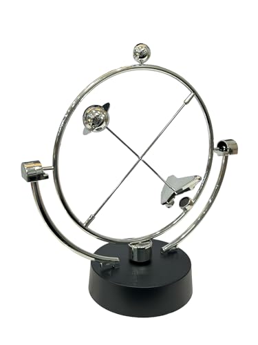 Image of AUGEN Balancing Pendulum Durable Metal Innovative Stress Relief Toy Kinetic Orbital Art for Home Office Desktop Gift Decoration (1 Piece, 7597D2)