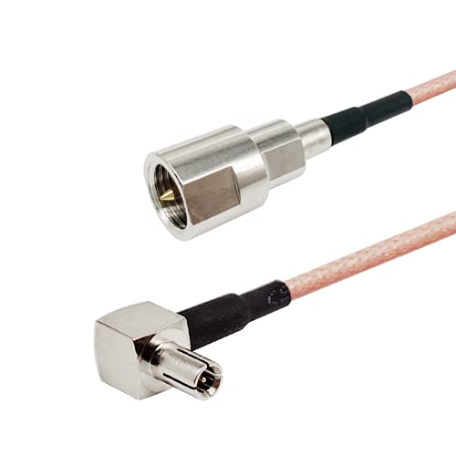 Vecys FME Male to TS9 Male Right Angle 90 Degree RF Coaxial Cable RG316 15cm/6in (2pcs) for 2G 3G 4G LTE Antennes Routers UMTS Mobile Broadband Hsdpa WLAN Wireless - Image 2