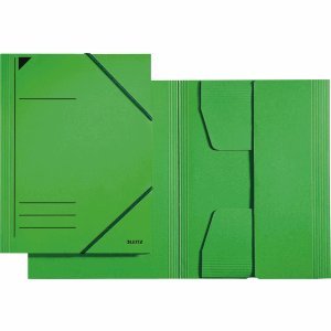 Leitz 25 x Eckspannermappe A4 mit Klappen für ca. 250 Blatt grün