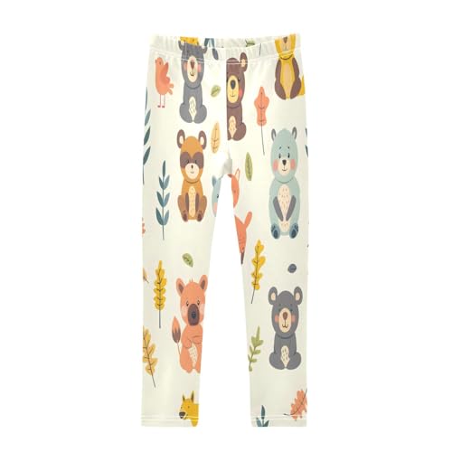 Toddler Girls Leggings Printed Yoga Pants Leggings Cute Animal Cartoon Image for Kids