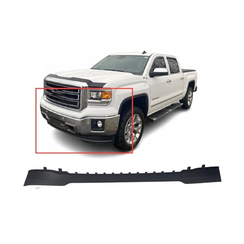 Image of FitParts Compatible with GMC Sierra 2014-2015 Front Lower Bumper Deflector | Textured, OEM 22764087, GM1095199
