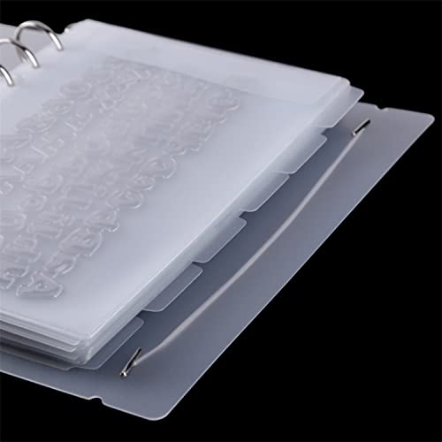 BAOFALI 11 peças divisórias de tamanho A5 para fichário de 6 anéis, com borda reforçada e 20 abas, d