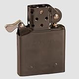ZORRO Lighter Insert Stainless Steel Flint Wheel Refillable Insert, Electoplated Finish Compatible with 902 902S 912 912S Standard Full Size Lighter Case (Black Mirror)