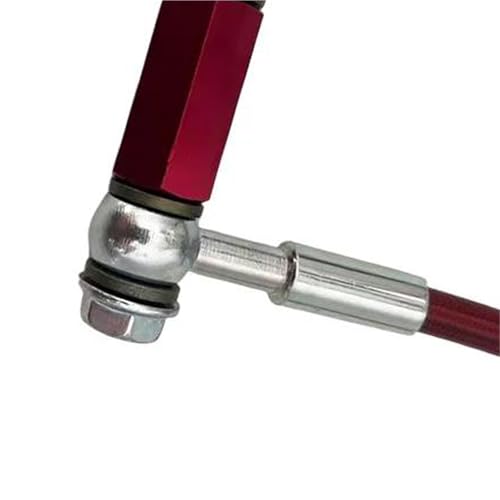 Vis 2 voies 0°-28° pour flexible frein hydraulique moto M10 AN3 200cm