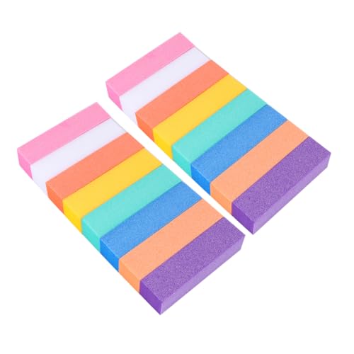 16pcs Professional Nail Buffer Sponge Four Sided Polishing Block for Manicure Nail Art Safe Portable and Versatile Buffing Tools