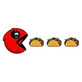 Retro Pacman DP Hero Color Vinyl Decal Sticker Bumper Window Gift Laptop Accessories