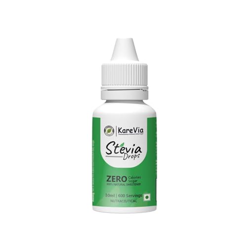 Image of Kare Via Stevia Liquid Drops Natural - Zero Calories & Zero Carbs, Sugar Substitute Great for Weight Control - 30ml