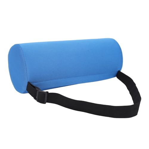 低反発ランバーサポート枕ロール、洗える 丈夫な素材の腰ロールクッション、オフィスチェアカーシート用、座り姿勢を改善