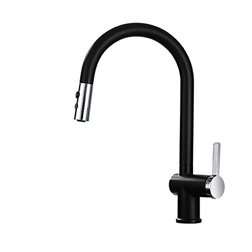 Kitchen Sink Mischbatterien Einhebel-Schwenkauslauf Moderne Küchenwaschbecken Mischer-Hahn Mit Massivem Messing Gewerbe Einhand-Einzelnen Loch-Pull