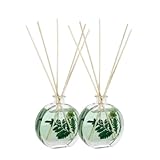 TIENDIFY - Mikado 75 ml Ambar Botanic | Ambientador Natural para Hogar con Aceites Esenciales y Hierbas | Efecto Estimulante y Aromaterapia | con Aroma Herbal (2 Unidades, EUCALIPTO)