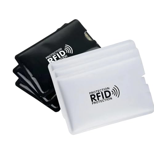 Pawleso Protection Carte Bancaire RFID - Lot de 6 Pochettes Anti-Démagnétisation et Anti-Piratage