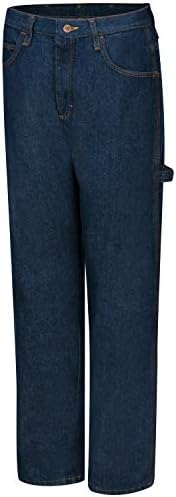 Red Kap mens Loose-fitÃ‚ dungaree jeans, Dark Wash, 38W x 32L US