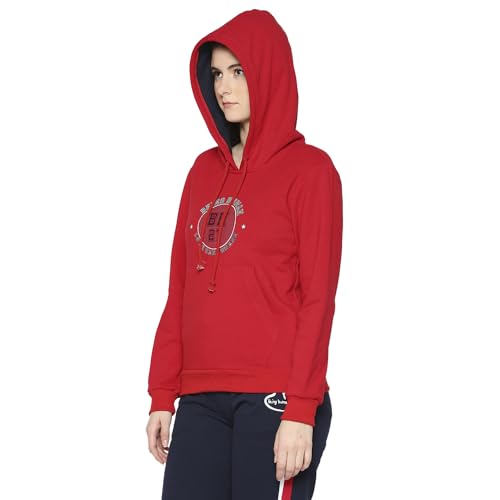 Image of Being Human Red Long Sleeve Women's Hoodie Clothing