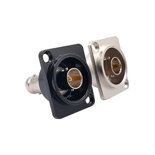 Conector BNC doble contra interferencias, adaptador de chasis tipo D hembra 3