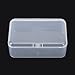 Farmer Mani 12 Pack Rectangular Clear Plastic Organizer Storage Box Containers (3.54 x 2.36 x 1.38 inch) with Lid for Beads and More