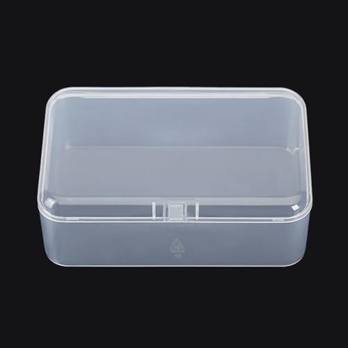 Image of 12 Pack Rectangular Clear Plastic Organizer Storage Box Containers (3.54 x 2.36 x 1.38 inch) with Lid for Beads and More
