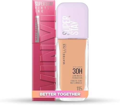 Maybelline New York Superstay Vinyl Ink, Tono 20 Coy + Lumi Matte, Tono 115