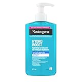 Neutrogena Hydro Boost Hydrating Gel Cleanser, Fragrance Free, Hydrating Facial Cleanser with Hyaluronic Acid, Daily Foaming Face Wash & Makeup Remover, Hypoallergenic Gel Cleanser, 473 mL