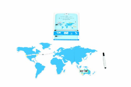 Mapnetic Map - A Magnetic World Map With Dry Wipe Set, Travel Gift - Luckies of London
